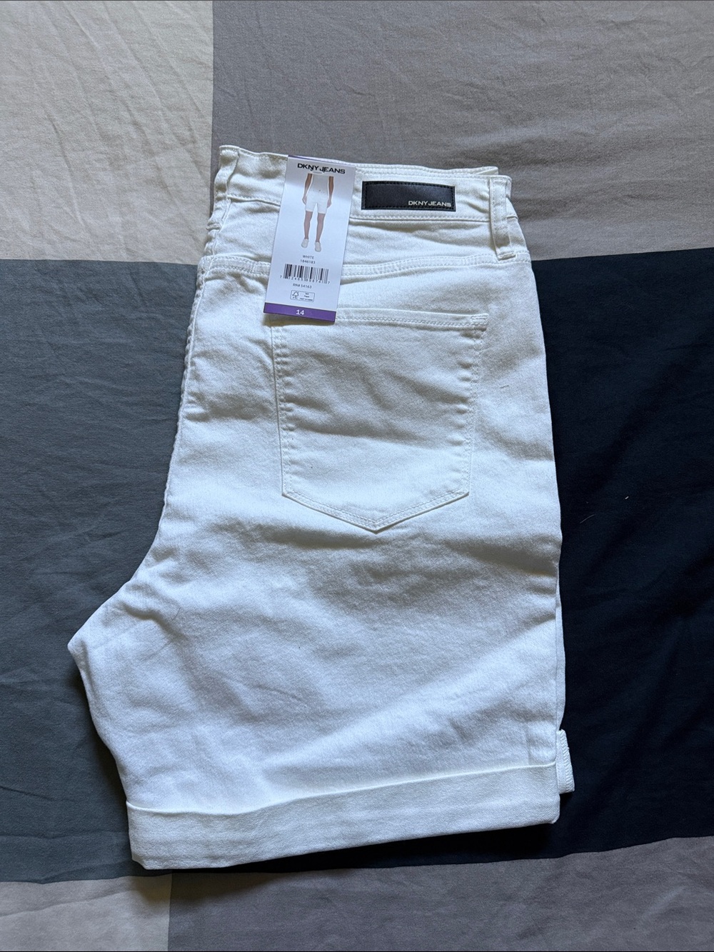 DKNY White Denim Jean Shorts